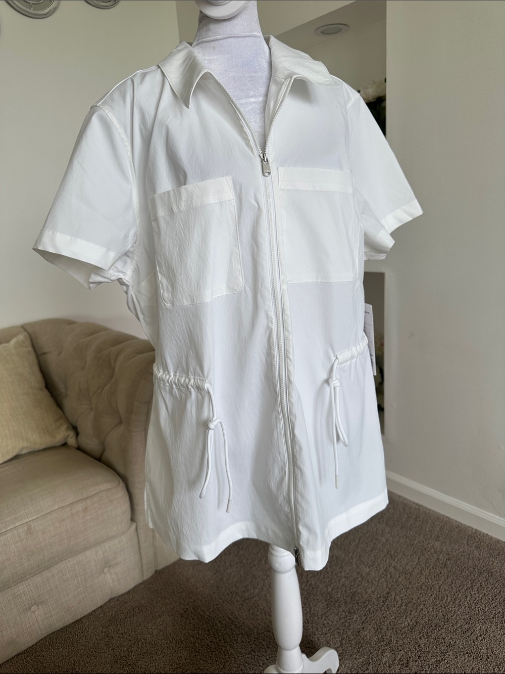 Athleta White Short-Sleeve